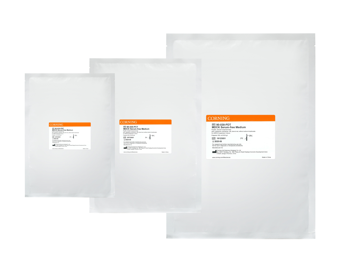 Corning® 10L MDCK Serum-free Medium, Powder, Animal Component-free , [+] L-glutamine, Poloxamer 188, phenol red, [-] sodium bicarbonate