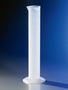 Corning® Single Metric Scale, 500 mL Reusable Plastic Graduated Cylinder, Polypropylene, TC with Funnel Top