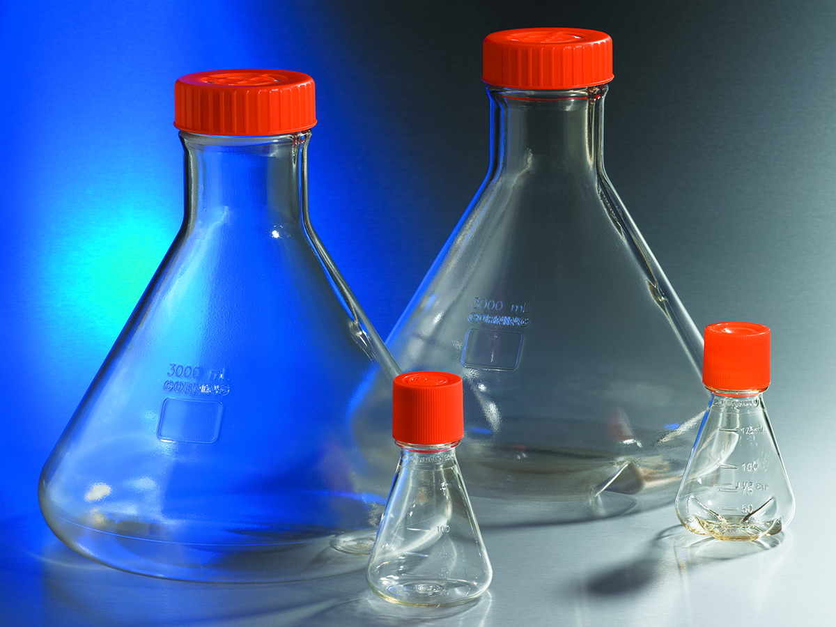 Corning® Polycarbonate Erlenmeyer Flasks