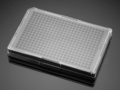 Falcon® 384-well Optilux Black/Clear Flat Bottom, TC-treated Microtest Microplate, with Lid, Sterile, 5/Pack, 50/Case