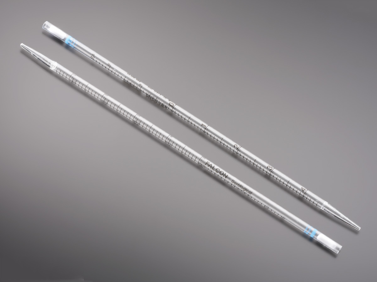 Falcon® 5mL Serological Pipet, Polystyrene, 0.1 Increments, Individually Packed, Sterile, 50/Bag, 20