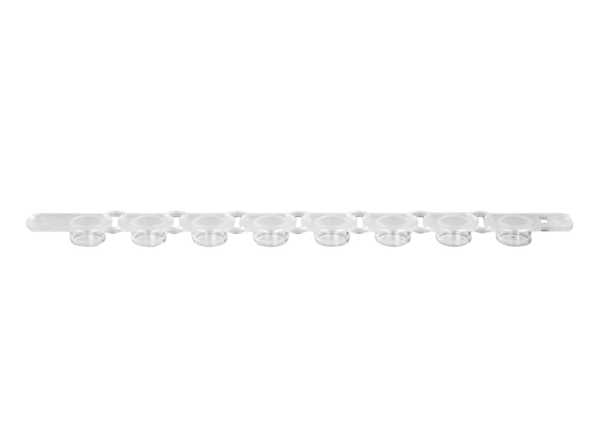 Axygen® PCR 1 x 8 Strip Domed Caps, Fit 0.2 mL PCR Tube Strips, Assorted Colors, Nonsterile