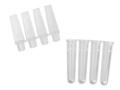 Axygen® 0.1 mL Polypropylene PCR Tube Strips and Caps, 4 Tubes/Strip, 4 Caps/Strip, Clear, Nonsterile