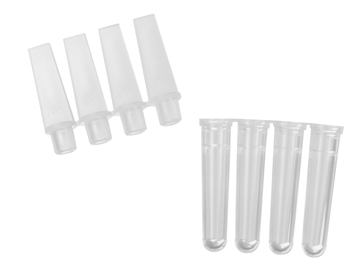 0.1ml PCR Strip Tubes and Caps (0.07ml Working Volume)4 tubes/4 caps per strip, 250 strip tubes and