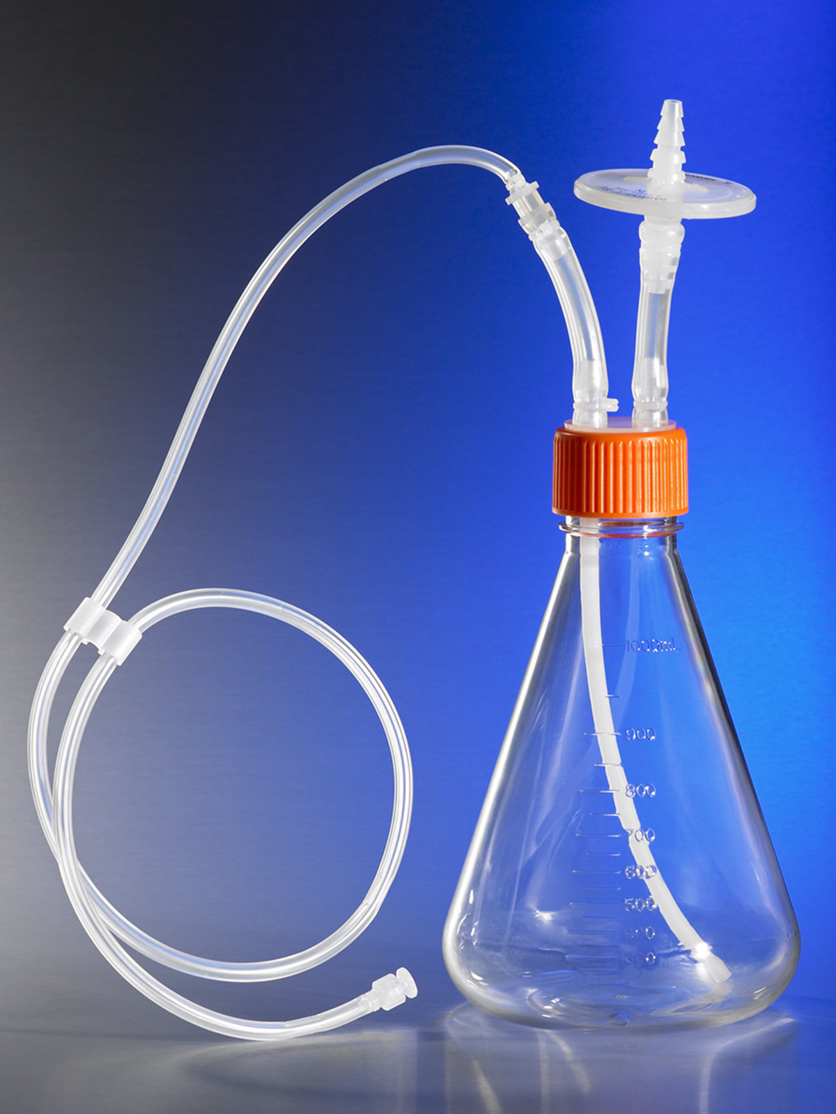 FLASK,PLAIN ERLENMEYER,1000ML,FILTER,C-FLEX,MLL,S,IND,1/4, 4 x 1