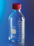 PYREX® 500 mL Round Media Storage Bottles, with GL45 PBT Plug Seal High Temperature Cap