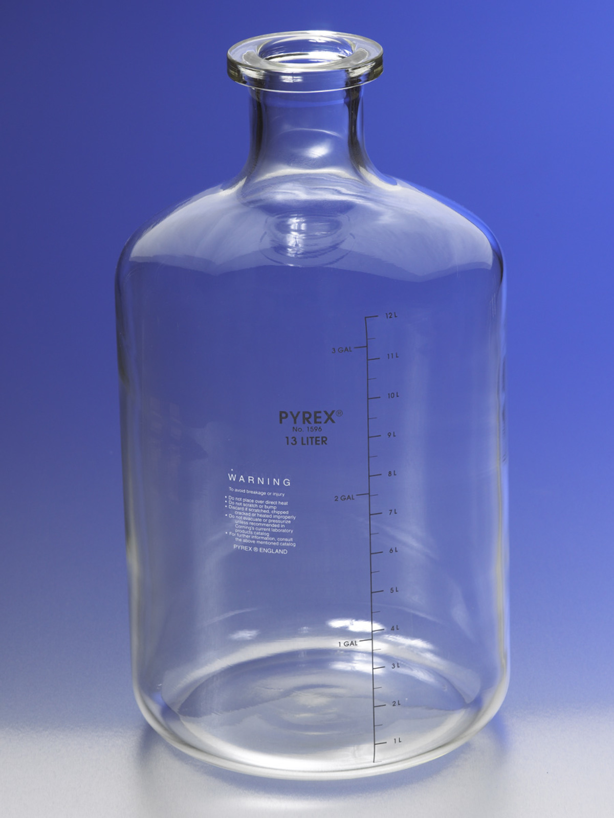 kul Daisy Caroline 1596-19L | PYREX® 19L Solution Carboy with Tooled Neck and Graduations |  Corning