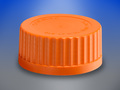Corning® GL45 Orange Polypropylene Screw Cap with Plug Seal