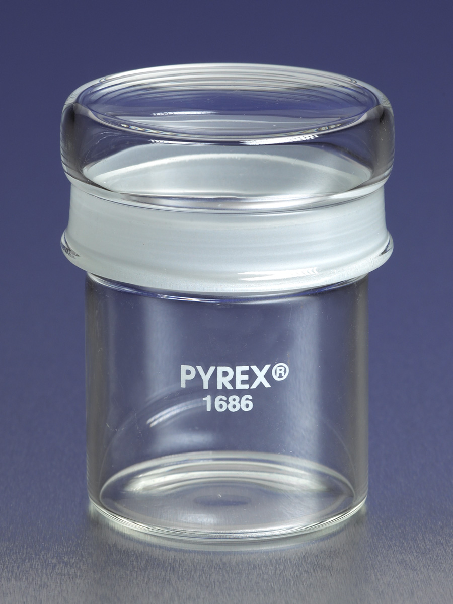 16 mL Corning 1680-2550 Pyrex Tall Weighing Bottle with Short Length 24/12 Standard Taper Joint