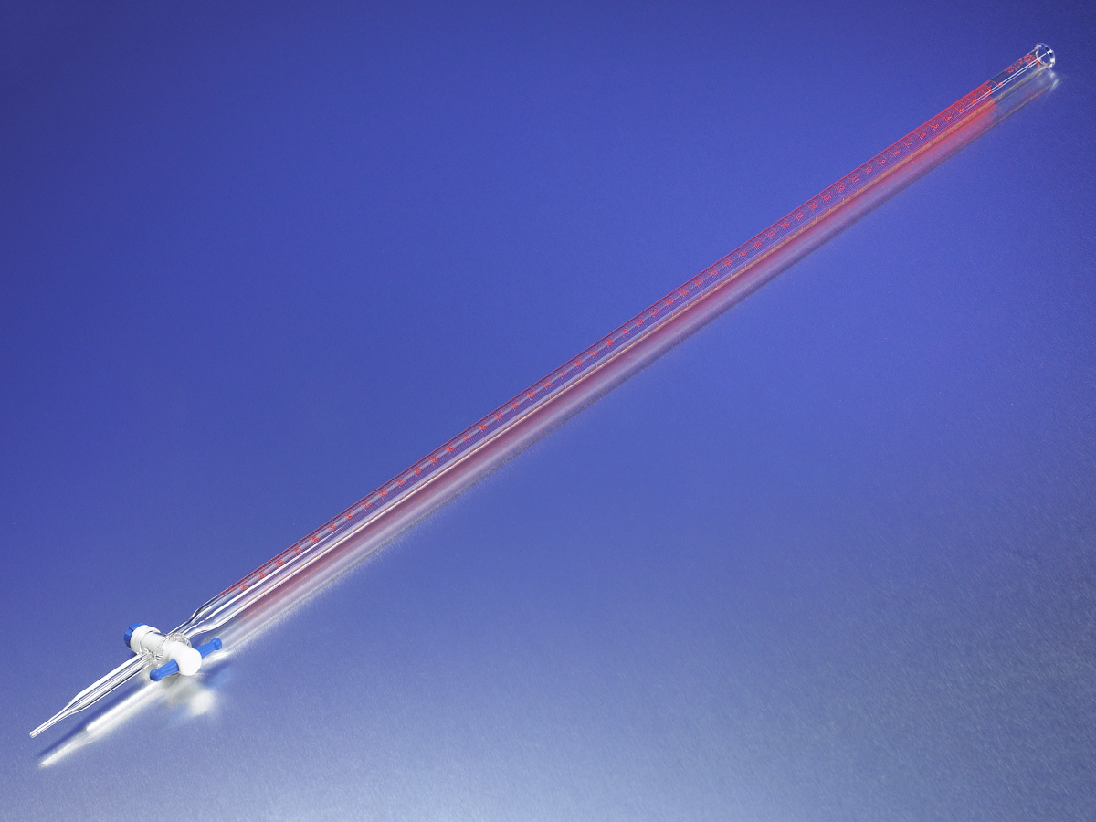 PYREX® 10 mL Class A Buret with Product Standard PTFE Stopcock Plug