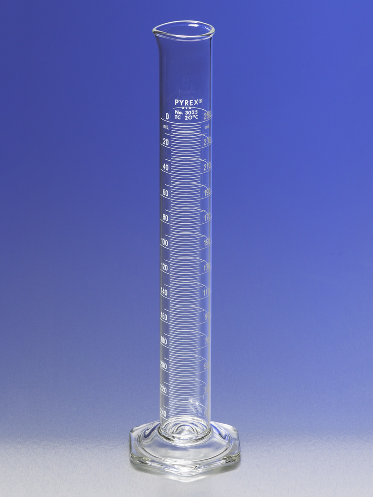 Corning Pyrex 3025-500 Glass 500mL To Contain Economy Graduated Double-Metric Calibrated Cylinder