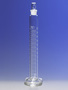 PYREX® 1L Single Metric Scale Cylinder, Standard Taper Stopper, White Graduations, TC