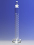 PYREX® 250 mL Single Metric Scale Cylinder, Standard Taper Stopper, White Graduations, TC