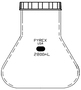 PYREX® 2800 mL Fernbach-Style Culture Flask with Screw Cap