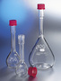 PYREX® 500 mL EZ Access™ Wide Mouth Volumetric Flask, TC, Class A, Heavy Duty, with GL32 Screw Cap