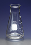 PYREX® 125 mL Wide Mouth Erlenmeyer Flasks with Heavy Duty Rim