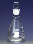 PYREX® 125 mL Narrow Mouth Erlenmeyer Flask with PYREX® Standard Taper Stopper