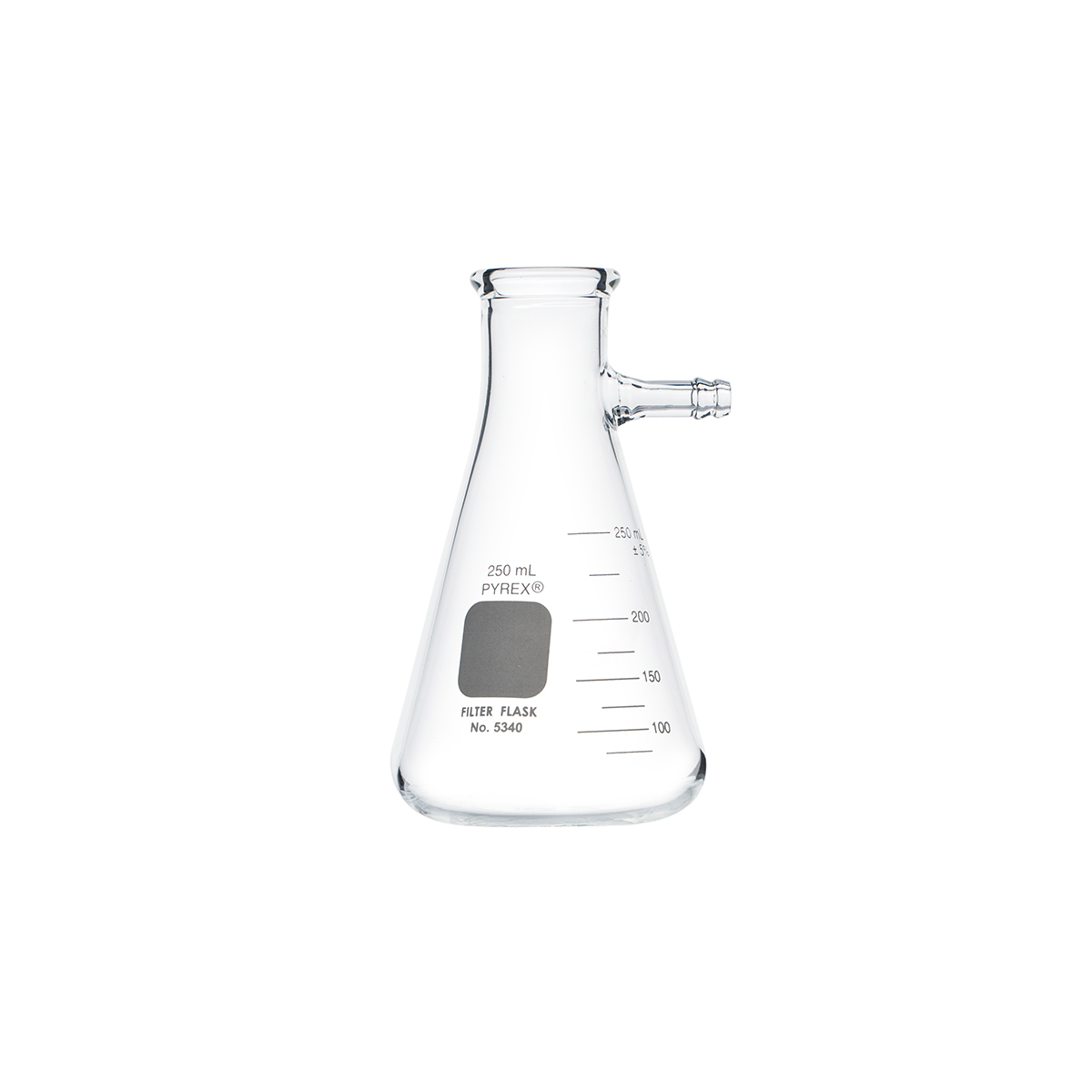 PYREX® 250 mL Heavy Wall Filtering Flasks with Sidearm Tubulation