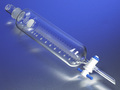 PYREX® 500 mL Cylindrical Separatory Funnel, Graduated, PTFE Product Standard Stopcock, Glass Standard Taper Stopper