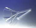 PYREX® Plain 122 mm Diameter 60° Angle Funnel with Short Wide Stem