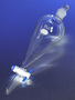 PYREX® 4L Squibb Separatory Funnel, PTFE Product Standard Stopcock, Glass Standard Taper Stopper