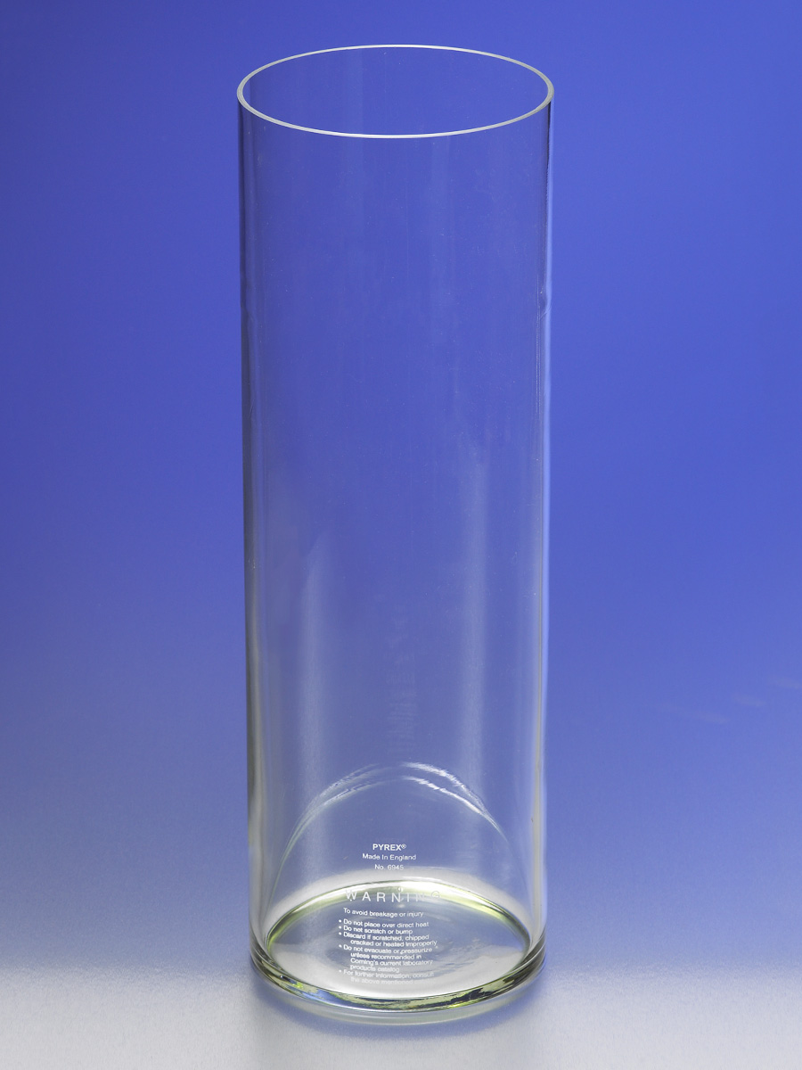 13.2 L Capacity Case of 4 Corning Pyrex Borosilicate Glass Reusable Cylindrical Chromatography Jar 
