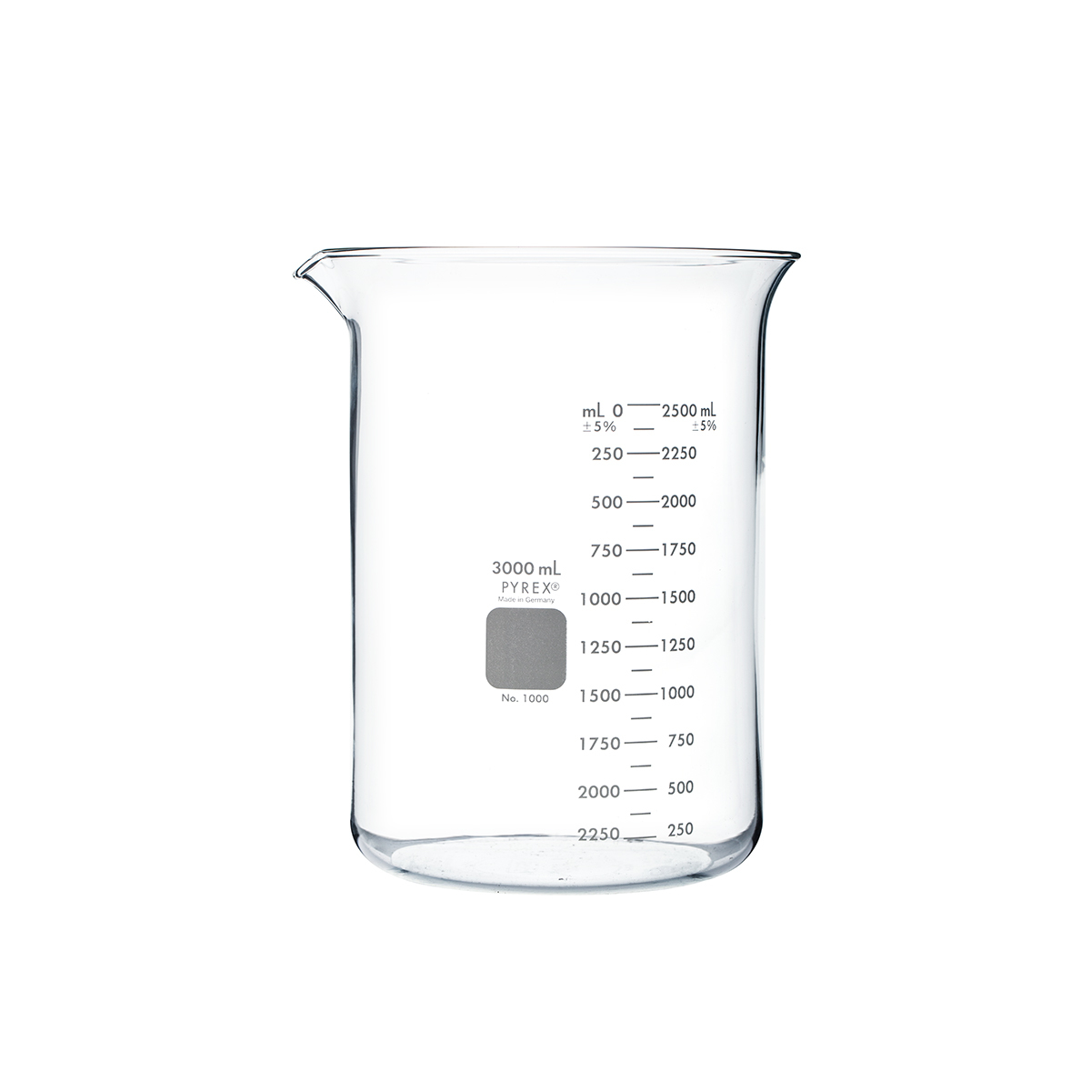 Pyrex® Borosilicate Glass Replacement Beaker without Handle, 3 L