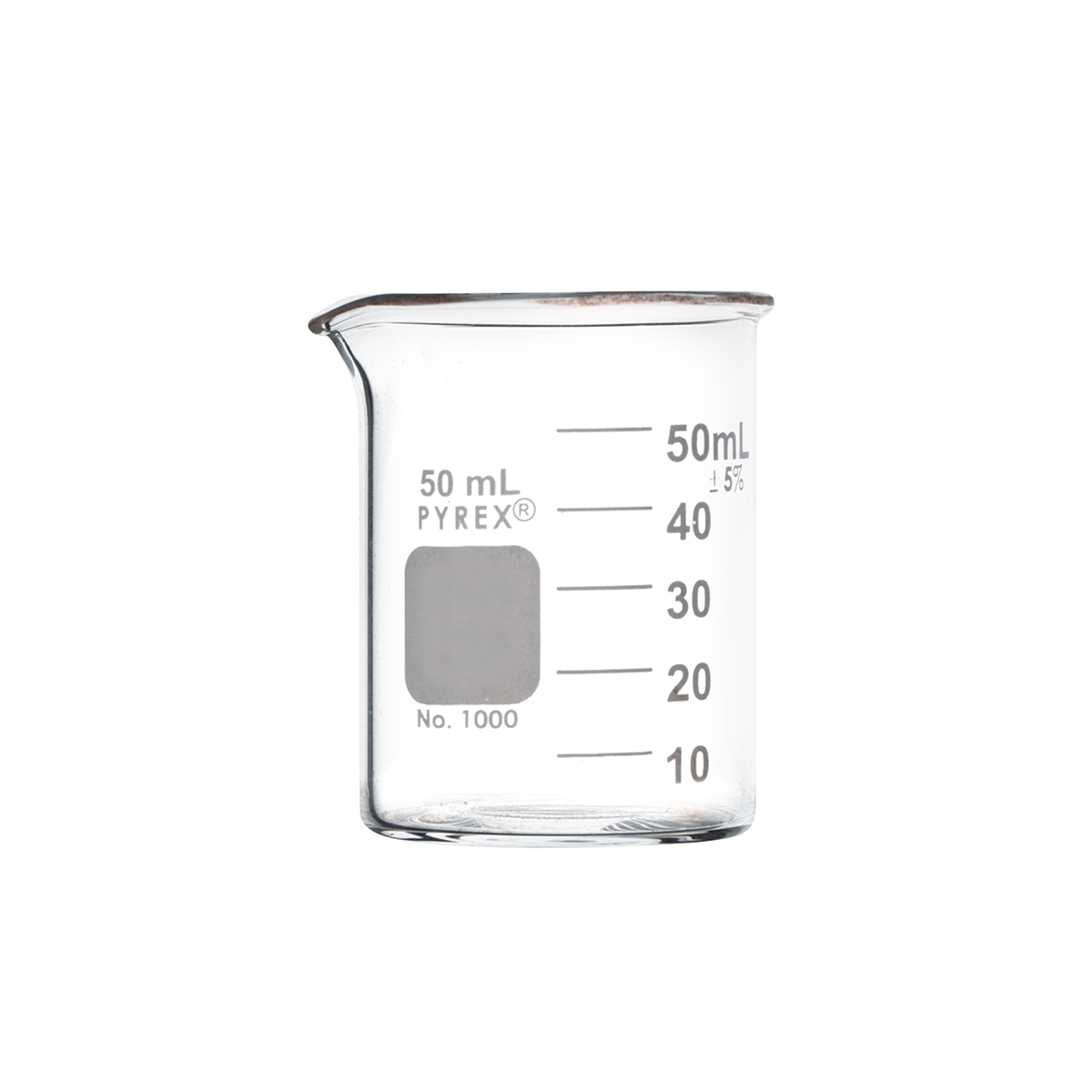 Beakers, Low Form, Borosilicate Glass, 50 mL, 12 Pack