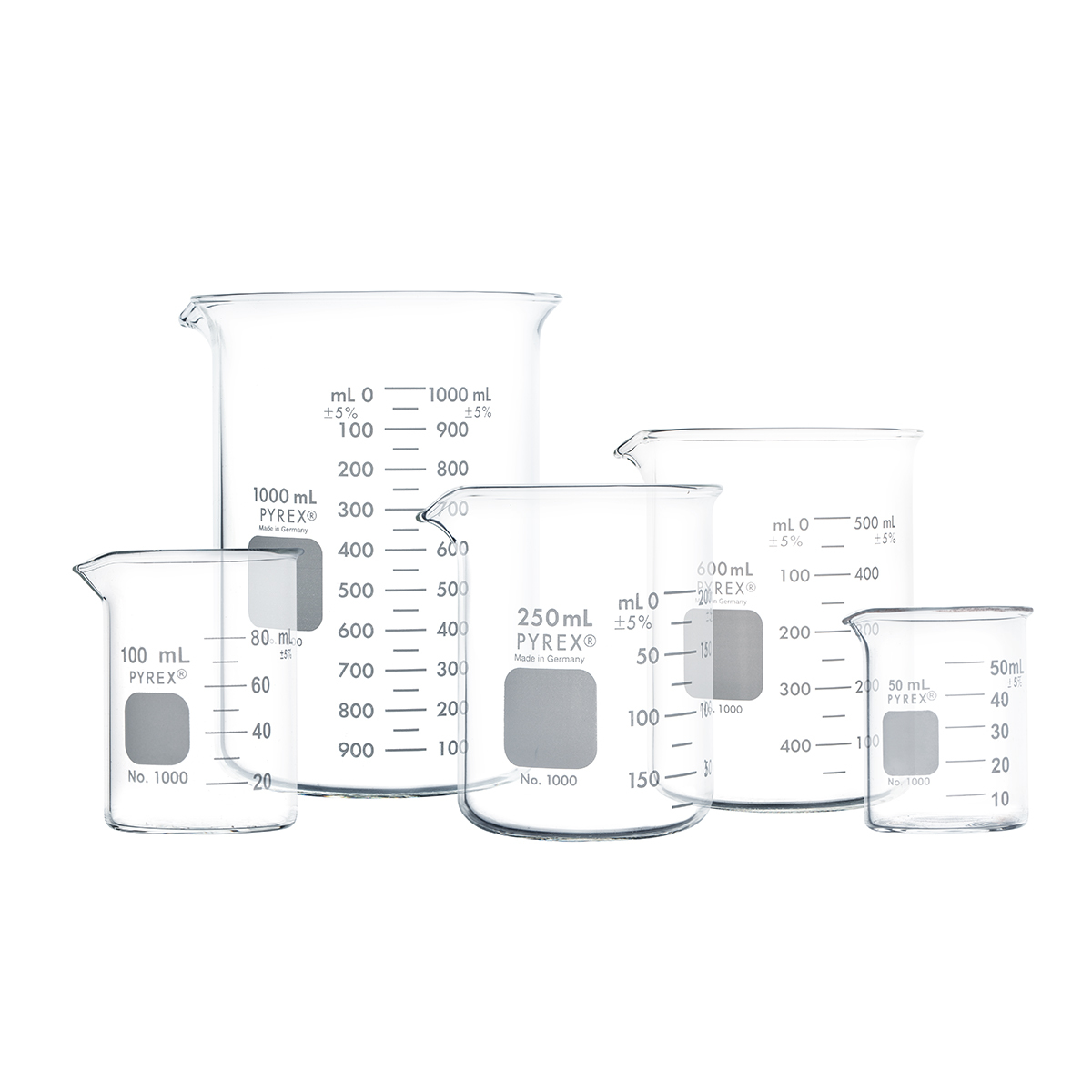 Corning Glass Works Pyrex Griffin Beaker Borosilicate Glass Clear 100m —  Grayline Medical