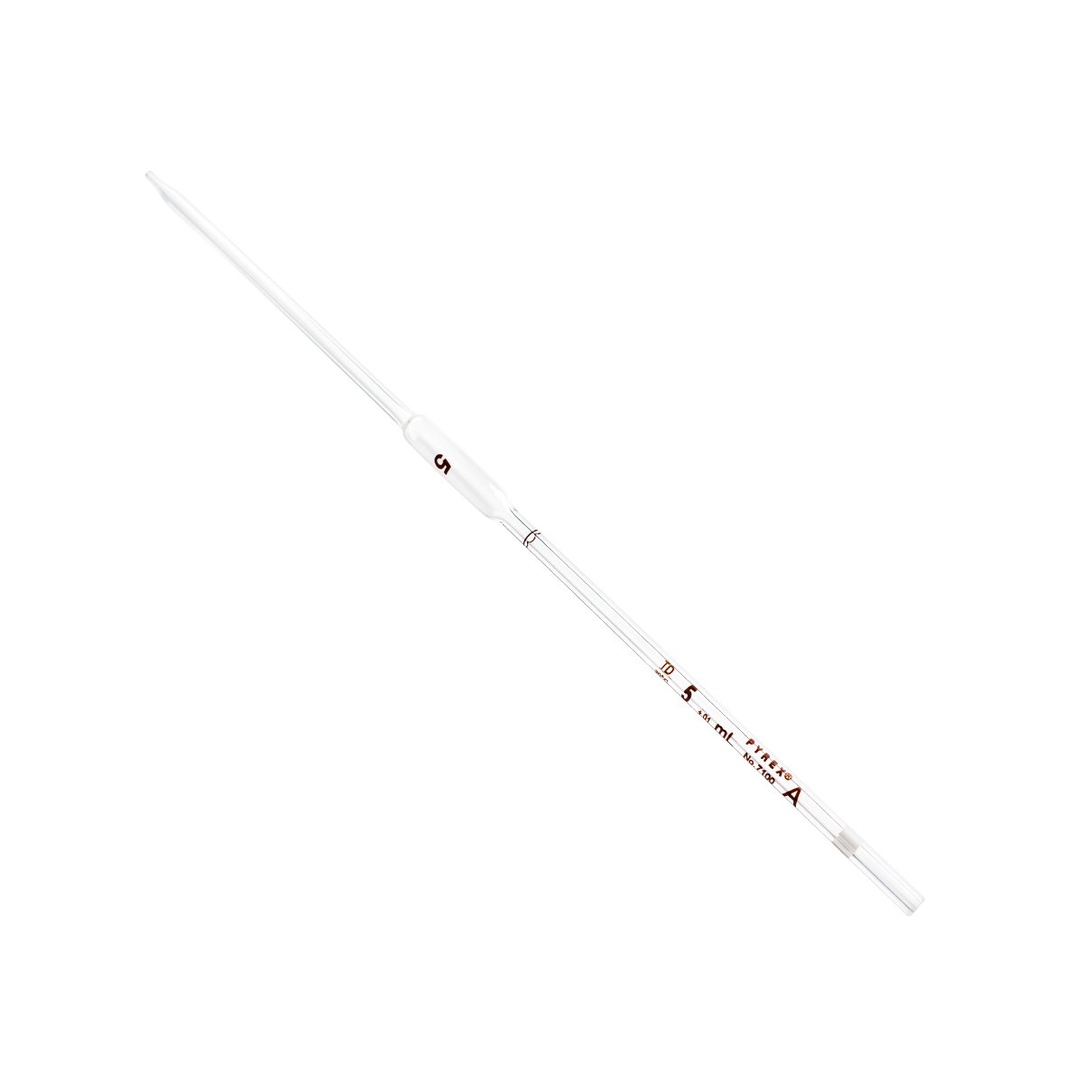 PYREX® 5 mL Reusable Glass Volumetric Pipets, Class A, Color-Coded, Colored Markings