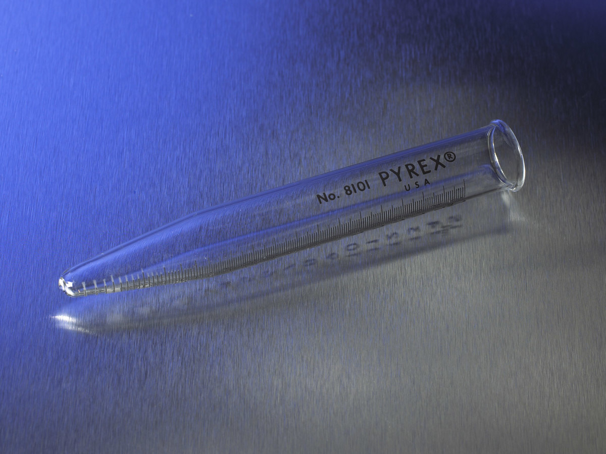 PYREX® 15 mL Conical Centrifuge Tube with Black Graduations, Beaded Rim