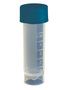 Axygen® 5 mL Self Standing Screw Cap Transport Tube with Blue Cap, Clear, Nonsterile, 1000 Tubes and Caps/Case