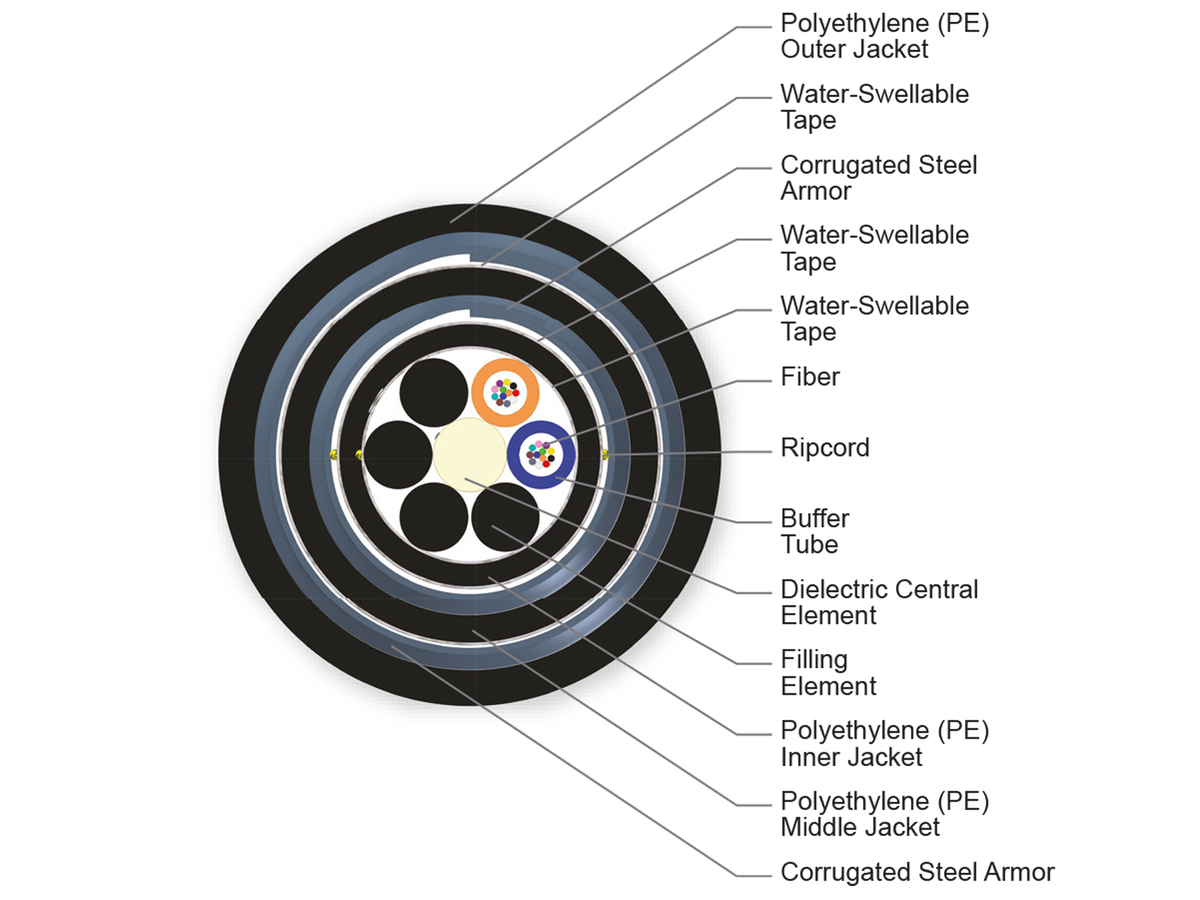 24 F, 62.5 µm multimode (OM1)