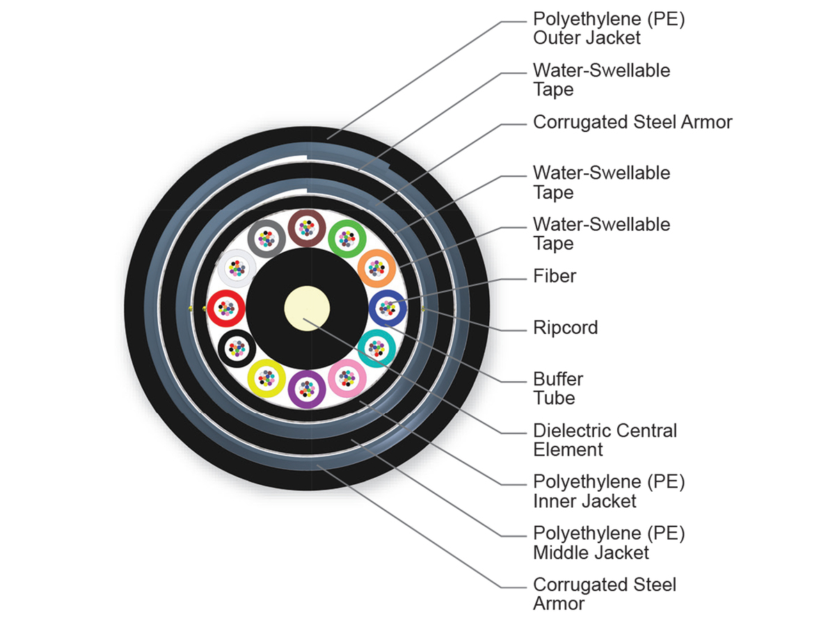 144 F, 62.5 µm multimode (OM1)