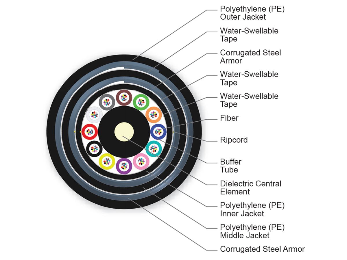 144 F, 50 µm multimode (OM2)