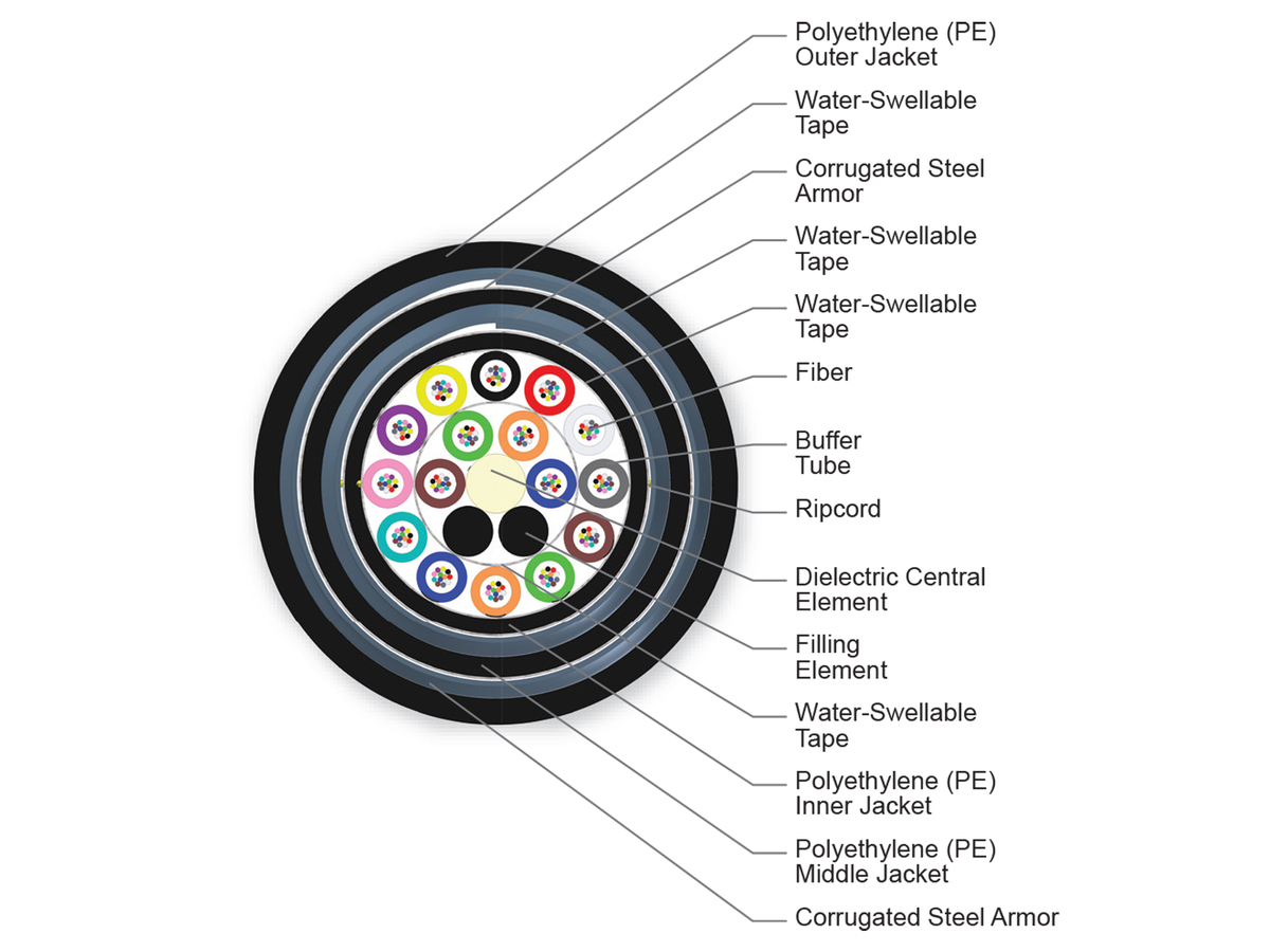 192 F, 62.5 µm multimode (OM1)