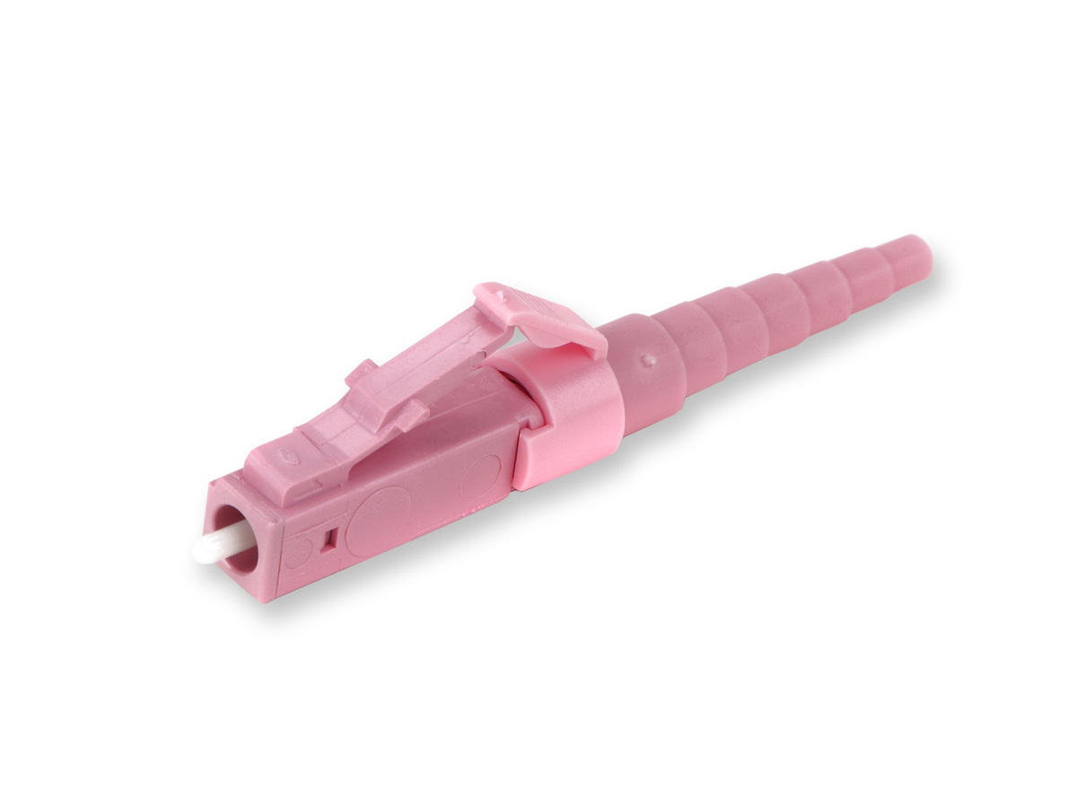 LC avec détrompeur, multimode 62,5 µm (OM1), rose