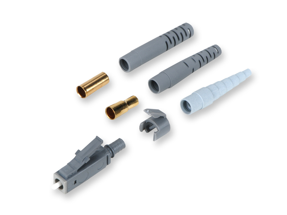 LC con chaveta, multimodo de 62,5 µm (OM1), gris