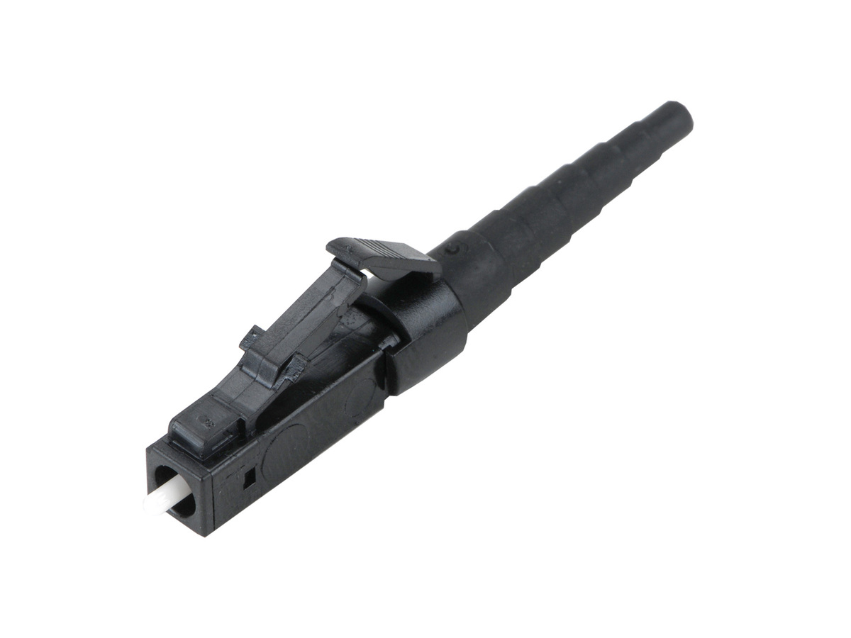 Keyed LC, Single-mode (OS2), black