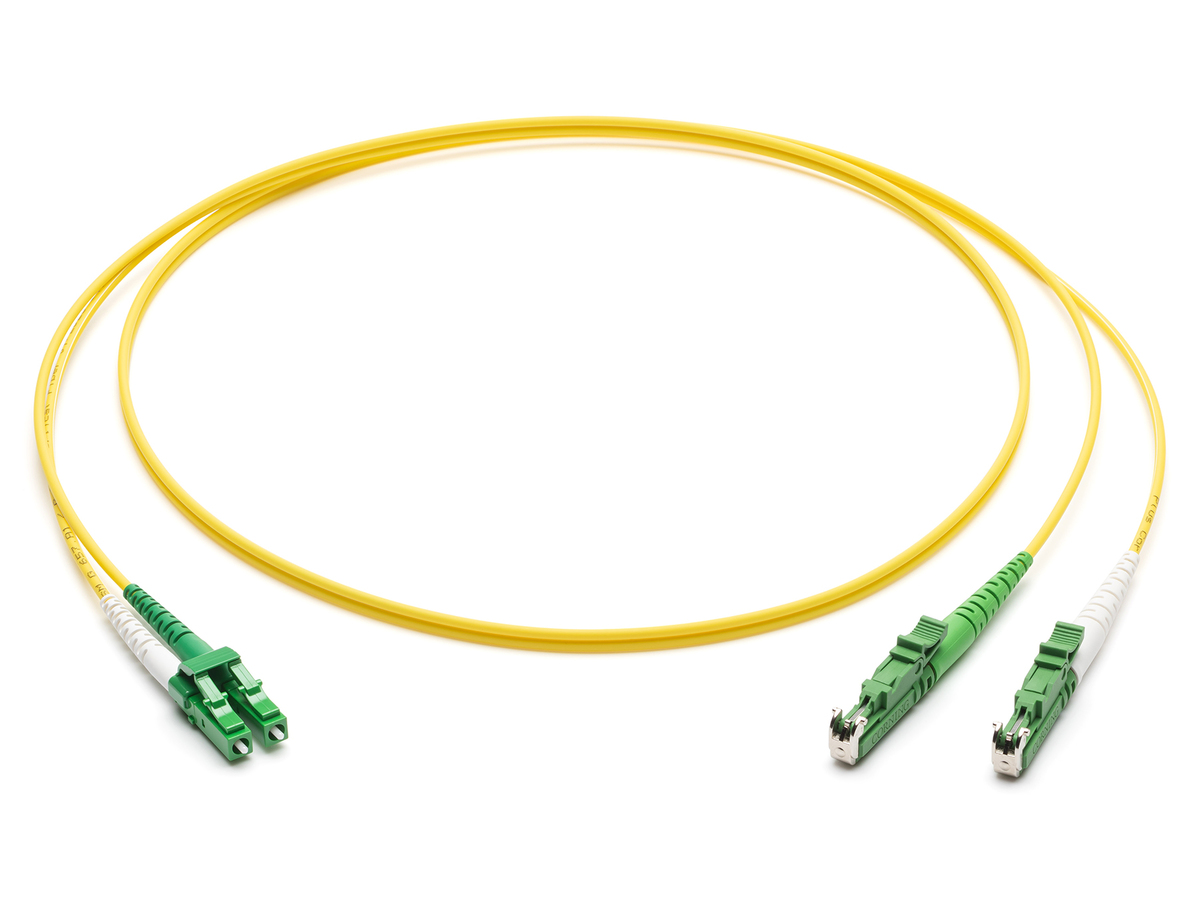 SMF-28® Ultra OS2, LC APC Duplex auf LSH APC, 5 m