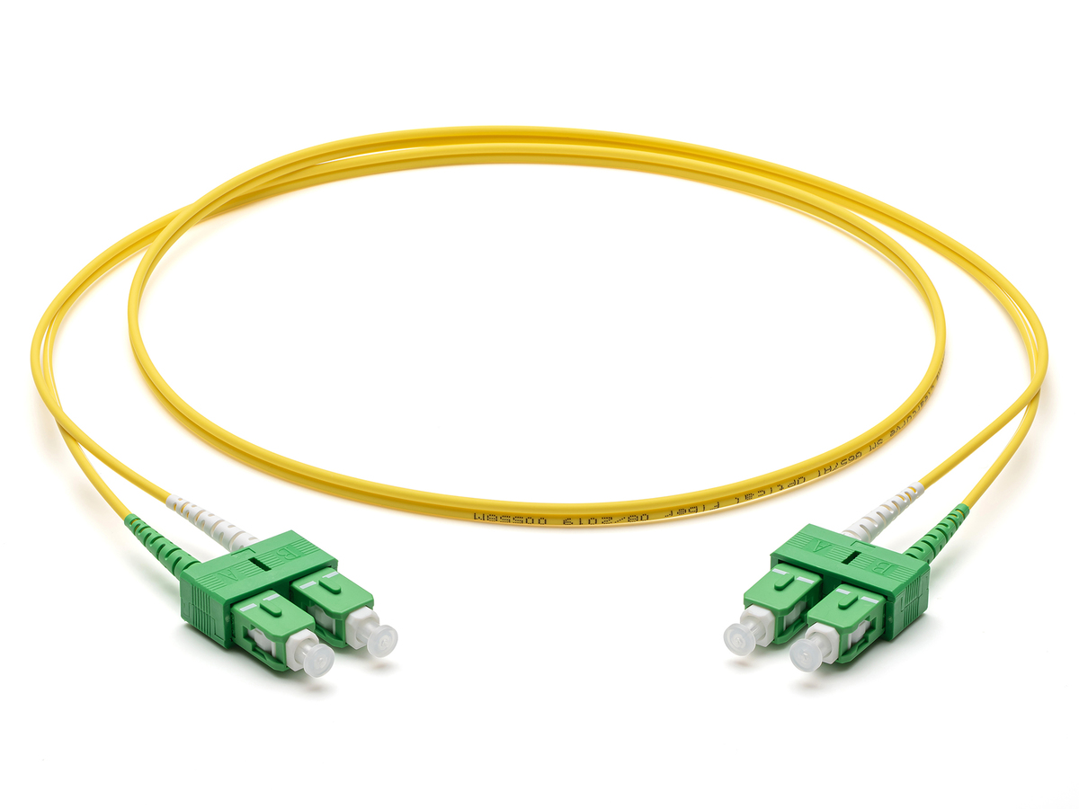 Corning® SMF-28® Ultra, Single-mode, SC APC Duplex to SC APC Duplex, 1 m