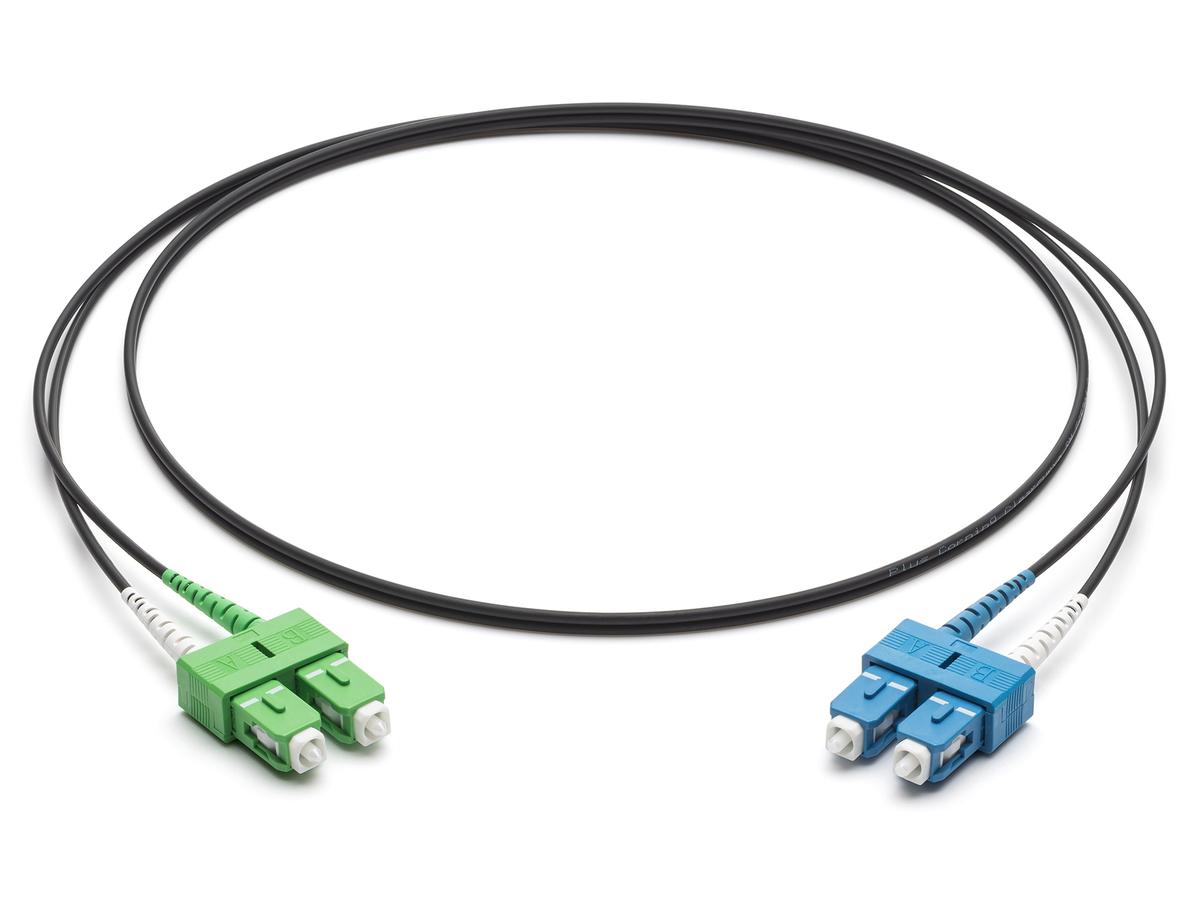 SMF-28® Ultra OS2, SC APC Duplex to SC UPC Duplex, 10 m