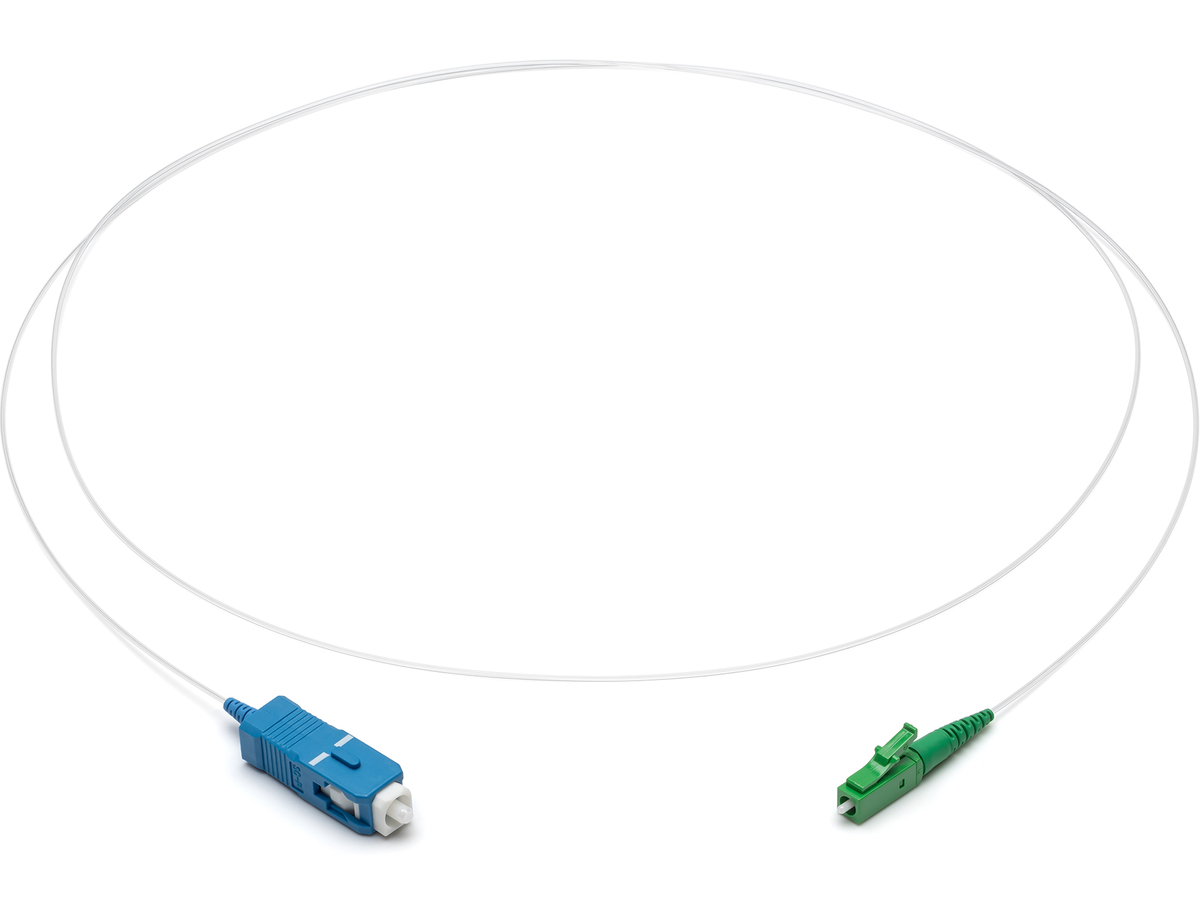 ClearCurve® ZBL OS2, Single-mode LC APC to SC UPC, 1 m