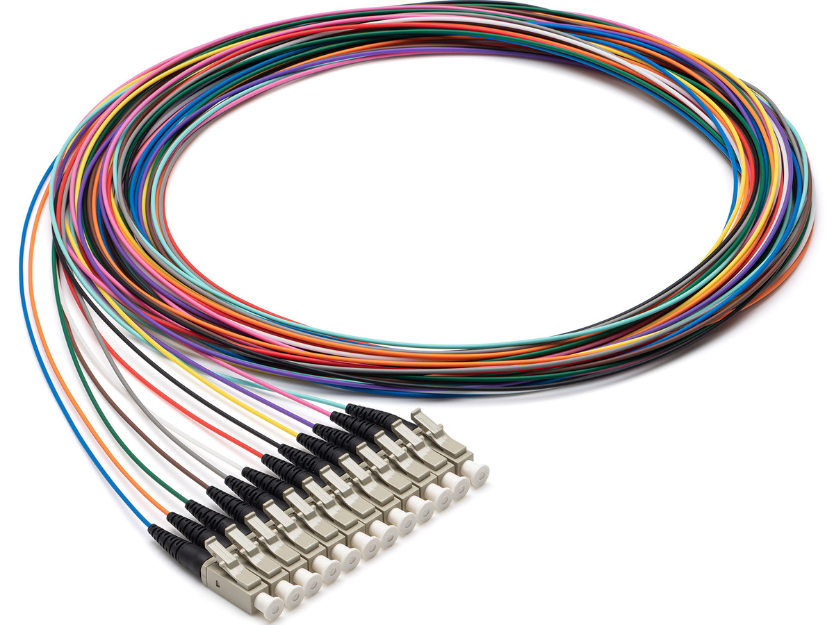 Multimode, LSZH, InfiniCor 300,LC UPC Simplex, Telcordia Standard, Easy strip,2 m