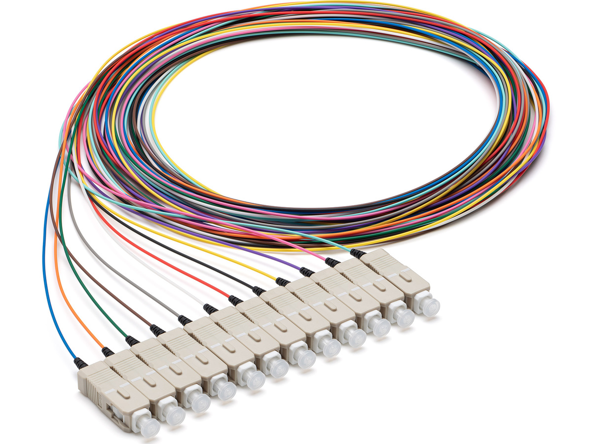 Multimode, LSZH, InfiniCor 300,SC Simplex, Telcordia Standard, Short strip,2 m