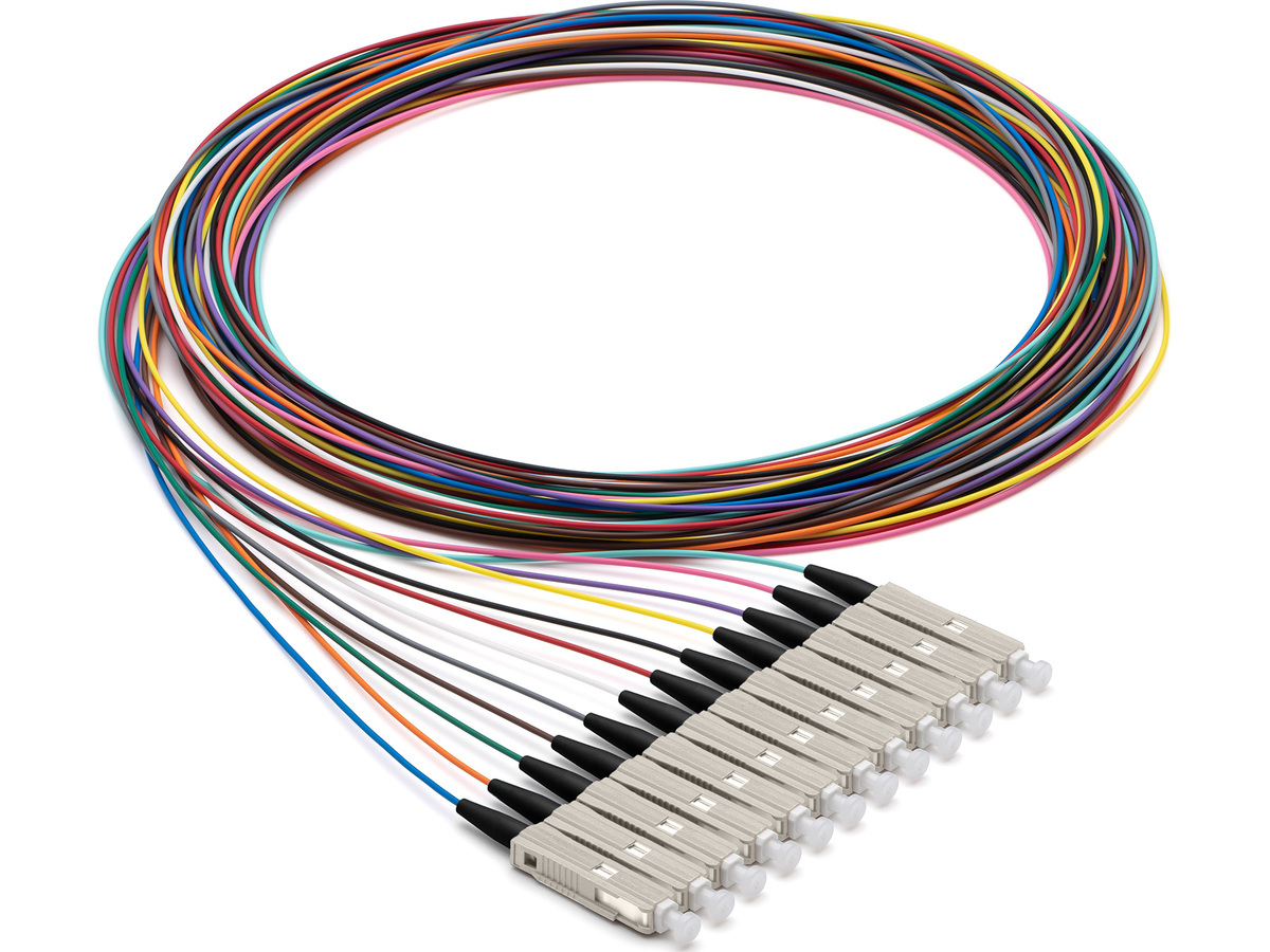 Multimode, LSZH, InfiniCor 300,SC Simplex, Telcordia Standard, Easy strip,2 m