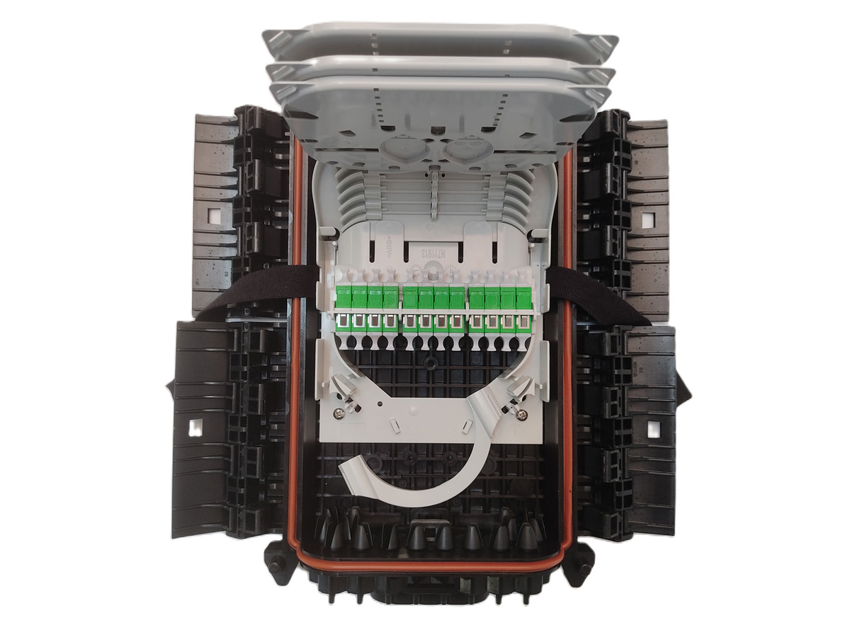 Size 1 Fibre Distribution Point Branch Connect 8 SC APC 1TR 1BK