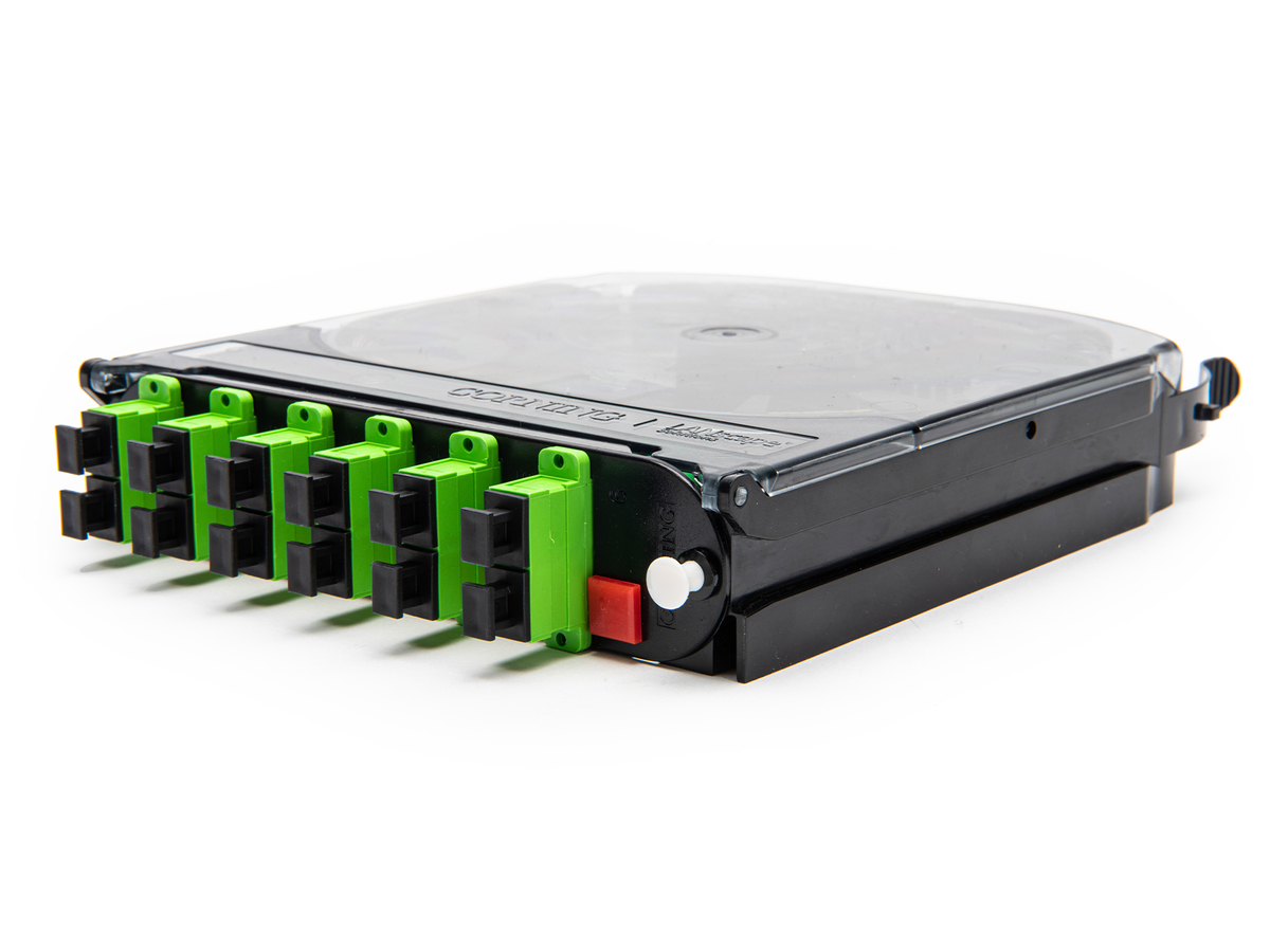 12 F, SC APC duplex, Single-mode (OS2), Ribbon