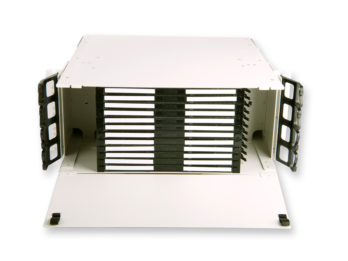 4U Panel, 19 and 23 Rack Mount, accommodates 12 cassettes or modules