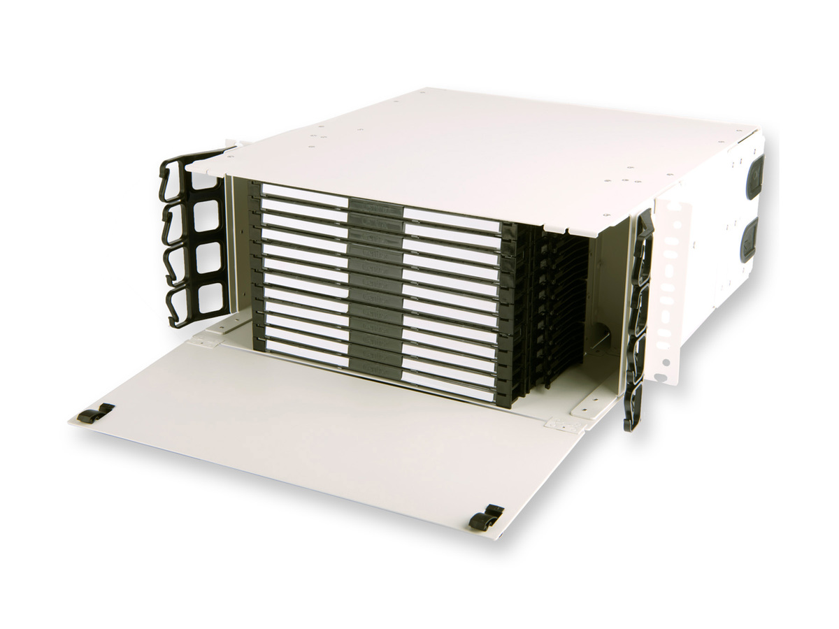 4U Panel, 19 and 23 Rack Mount, accommodates 12 cassettes or modules